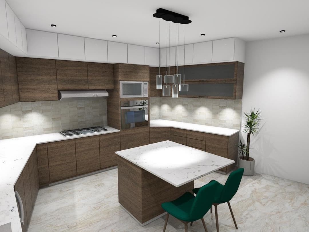 Cuisine en noyer