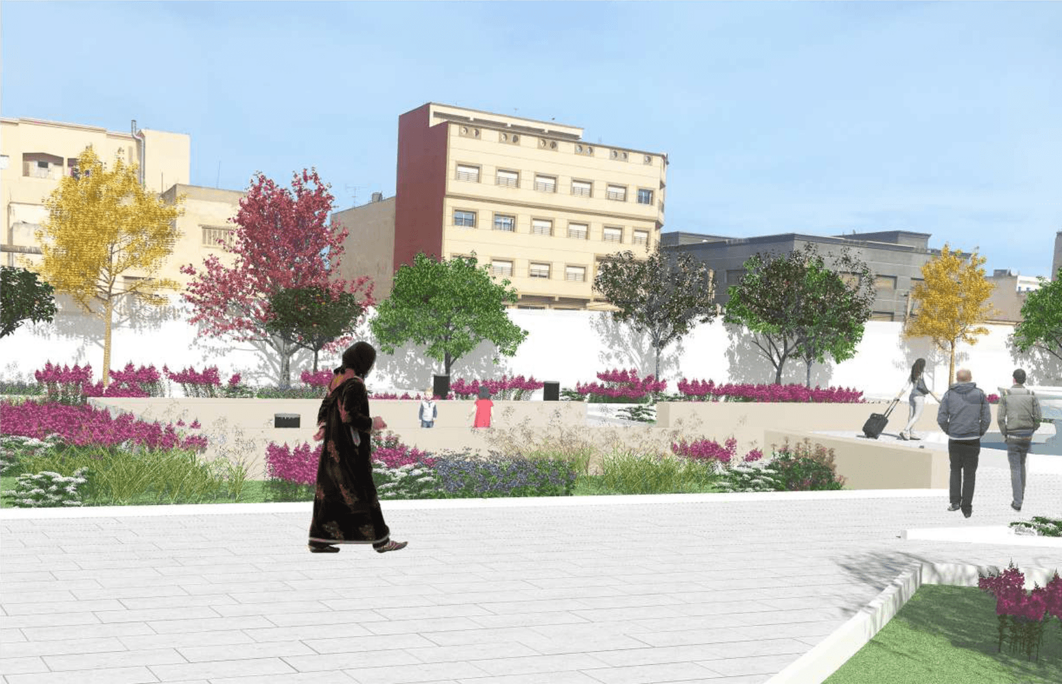 Perspective sur la promenade
